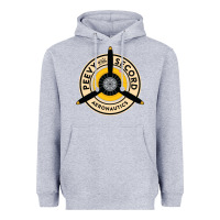 Heather Grey peevy and secord Heavyweight Hoodie - lanVoArt