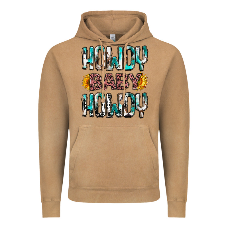 Western Howdy Baby Howdy Vintage Hoodie by HowdyJamesFarm | Teevron