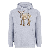 Heather Grey Baby Saanen Goat Heavyweight Hoodie - LillyAllenDesigns