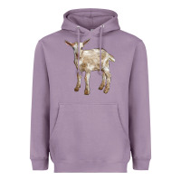 Lavender Baby Saanen Goat Heavyweight Hoodie - LillyAllenDesigns
