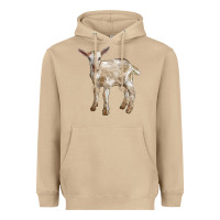 Mushroom Baby Saanen Goat Heavyweight Hoodie - LillyAllenDesigns