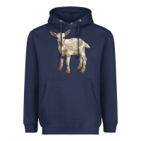 Navy Baby Saanen Goat Heavyweight Hoodie - LillyAllenDesigns