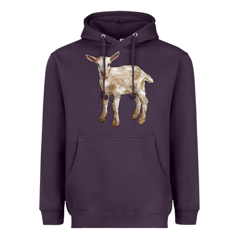Baby Saanen Goat Heavyweight Hoodie by LillyAllenDesigns | Teevron