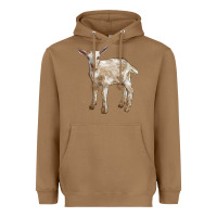 Toasted Coconut Baby Saanen Goat Heavyweight Hoodie - LillyAllenDesigns