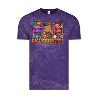Cloud Purple Hallothanksmas trucks Vintage Tee - texasbilliewilder