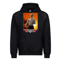 Black rooster topgun retro Urban Hoodie - lanVoArt