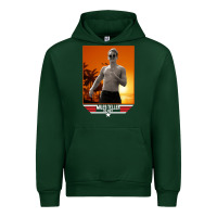 Forest Green rooster topgun retro Urban Hoodie - lanVoArt