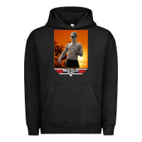 Pigment Black rooster topgun retro Urban Hoodie - lanVoArt