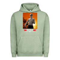 Pigment Oil Green rooster topgun retro Urban Hoodie - lanVoArt