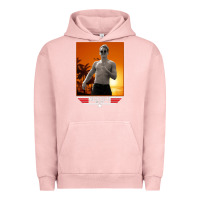 Pigment Salmon rooster topgun retro Urban Hoodie - lanVoArt