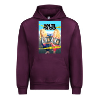 Mauve Wine white chicks Urban Hoodie - lanVoArt