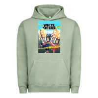Pigment Oil Green white chicks Urban Hoodie - lanVoArt