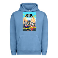 Pigment Pebble Blue white chicks Urban Hoodie - lanVoArt