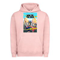 Pigment Salmon white chicks Urban Hoodie - lanVoArt