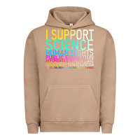 Pigment Burro Hot Trend I Support Science Human Rights Public Education Urban Hoodie - lanVoArt