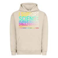 Pigment French Oak Hot Trend I Support Science Human Rights Public Education Urban Hoodie - lanVoArt