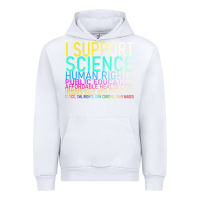White Hot Trend I Support Science Human Rights Public Education Urban Hoodie - lanVoArt