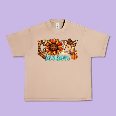 Cozy Season Thanksgiving Urban Heavy Tee Designed By Nancycooperartshop
