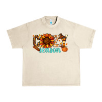 Sandshell Cozy season Thanksgiving Urban Heavy Tee - NancyCooperArtShop