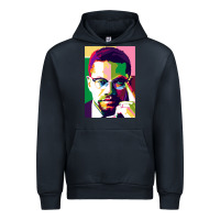 Navy malcolm x Urban Hoodie - lanVoArt