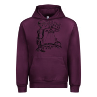 Mauve Wine the alien paul Urban Hoodie - lanVoArt