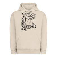 Pigment French Oak the alien paul Urban Hoodie - lanVoArt