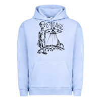 Pigment Grape Ice the alien paul Urban Hoodie - lanVoArt