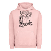 Pigment Salmon the alien paul Urban Hoodie - lanVoArt