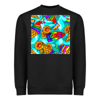 Black Pride lgbtq ice cream and sunflowers seamless Heavyweight Sweatshirt - BundleAndBundleShop