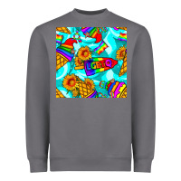 Storm Pride lgbtq ice cream and sunflowers seamless Heavyweight Sweatshirt - BundleAndBundleShop