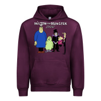 Mauve Wine 60s milton the monster show characters and logotype Urban Hoodie - lanVoArt