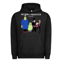 Pigment Black 60s milton the monster show characters and logotype Urban Hoodie - lanVoArt