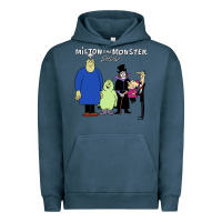 Pigment Midnight Navy 60s milton the monster show characters and logotype Urban Hoodie - lanVoArt