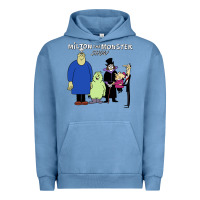 Pigment Pebble Blue 60s milton the monster show characters and logotype Urban Hoodie - lanVoArt