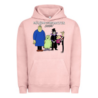 Pigment Salmon 60s milton the monster show characters and logotype Urban Hoodie - lanVoArt