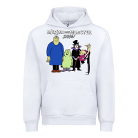 White 60s milton the monster show characters and logotype Urban Hoodie - lanVoArt