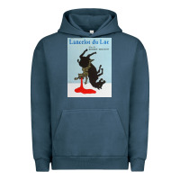 Pigment Midnight Navy lancelot du lac   robert bresson film Urban Hoodie - lanVoArt
