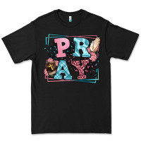 Black Pray leopard frame Premium Tee - LillyAllenDesigns