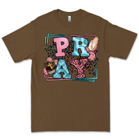 Cacao Pray leopard frame Premium Tee - LillyAllenDesigns