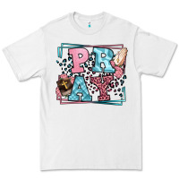White Pray leopard frame Premium Tee - LillyAllenDesigns