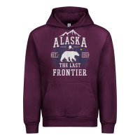 Mauve Wine alaska the last frontier shirt   adventure alaskan home gift t shirt Urban Hoodie - lanVoArt