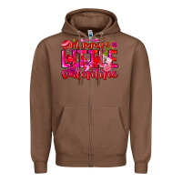 Chestnut Mommy's Little Valentine Zipper Hoodie - CowhideDigitalArt