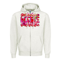 Oatmeal Heather Mommy's Little Valentine Zipper Hoodie - CowhideDigitalArt