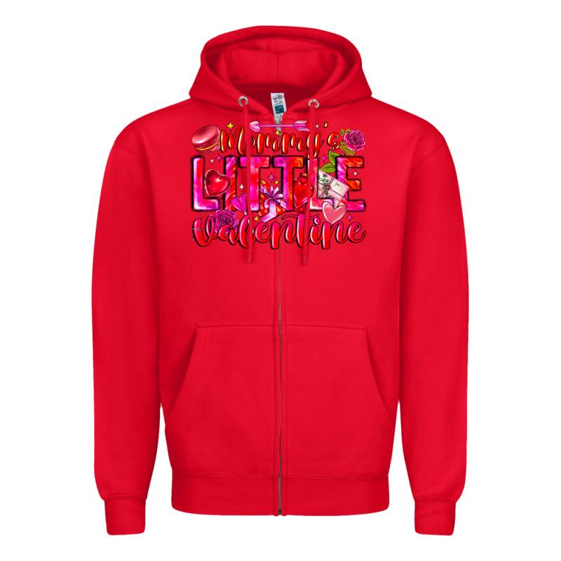 Mommy's Little Valentine Zipper Hoodie by CowhideDigitalArt | Teevron