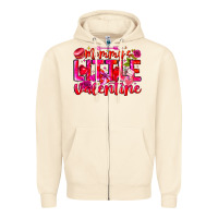 Sandshell Mommy's Little Valentine Zipper Hoodie - CowhideDigitalArt