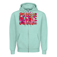 Seafoam Mommy's Little Valentine Zipper Hoodie - CowhideDigitalArt