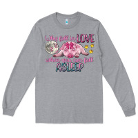 Heather Grey why fall in love when you can fall asleep Long Sleeve Tee - CowGirlArtShop