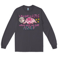 Smoke why fall in love when you can fall asleep Long Sleeve Tee - CowGirlArtShop