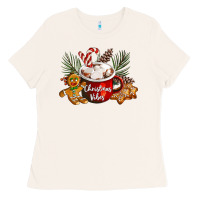 Bone christmas vibes hot cocoa Ladies Tee - LillyAllenDesigns
