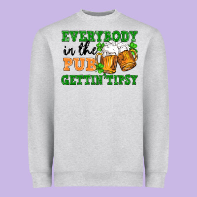 Everybody In The Pub Gettin Tipsy Heavyweight Sweatshirt Designed By Fadigitalartstudio